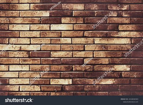 Brick Wall Brown Color Wallpaper Made Stock Illustration 2210836583 ...