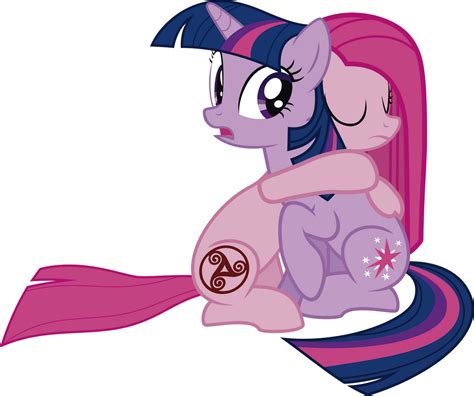 Twilight and Pinkie - Hug (The Rose Of Life) by J5A4 on DeviantArt