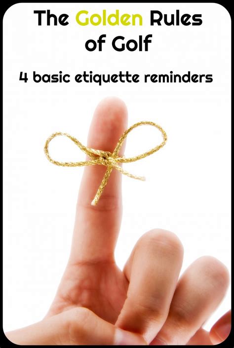 The Golden Rules of Golf: 4 Basic Golf Etiquette Reminders - Fore Ladies - Golf Dresses and ...