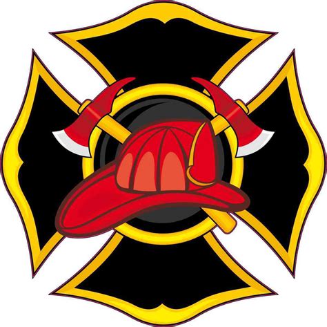 4in x 4in Fireman Emblem Sticker Vinyl Vehicle Decal Firefighter Stickers - Walmart.com