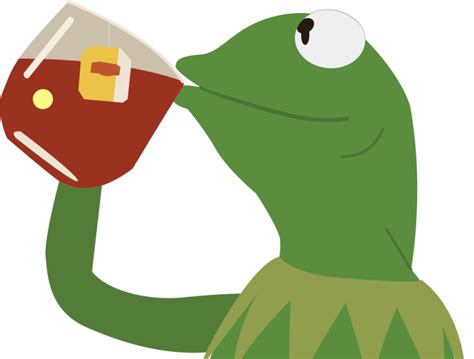 Kermit Sipping Tea Meme Icon by Venngage on Dribbble