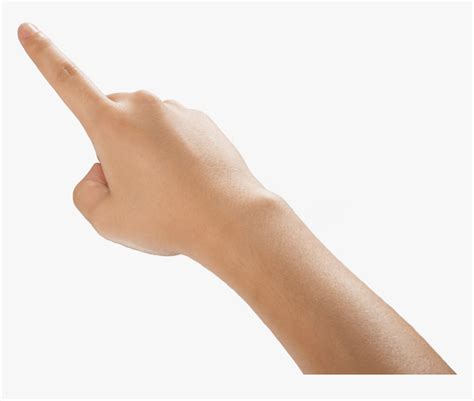 Pointer Finger Png - Transparent Hand Touch Screen Png, Png Download - kindpng