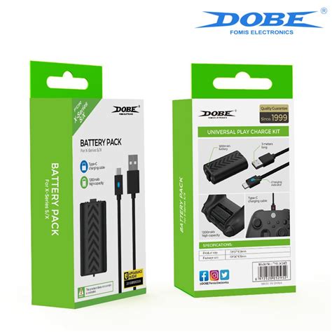 【Ready Stock】DOBE Battery For XBOX Series S X Controller Rechargeable Battery Pack 1200mah With ...