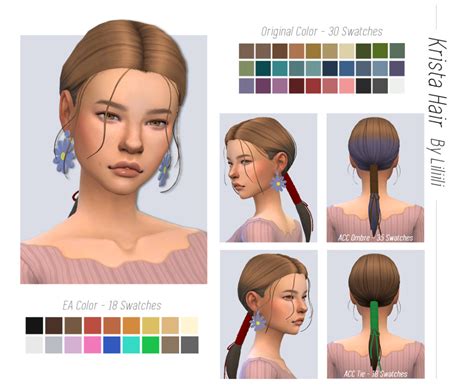 The sims 4 hair color mod pastel - honmontana