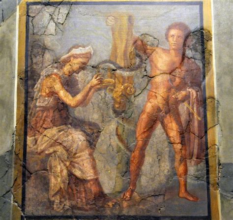 Trier, Wall painting of Jason, Medea, and the Golden Fleece - Livius