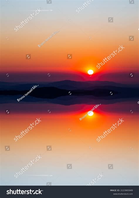 Airplane Silhouette Flying Above Relaxing Sunset Stock Photo 2123905949 | Shutterstock