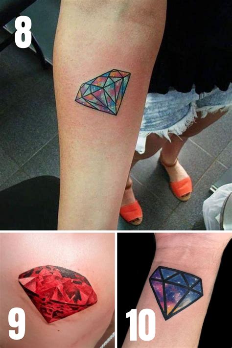 30 Brilliant Diamond Tattoos That Sparkle & Shine - Tattoo Glee