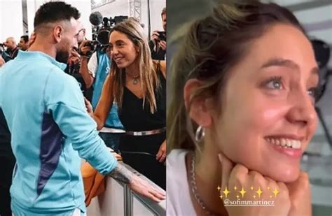 Video: la emotiva reacción de Sofía Martínez cuando Leo Messi la mencionó en una entrevista