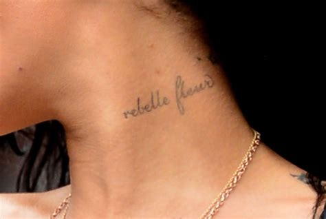 Discover 71+ rihanna neck tattoo best - thtantai2