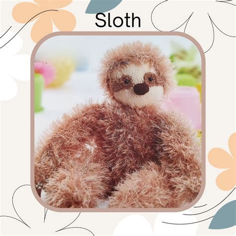 Sloth Knitting Pattern PDF - Etsy