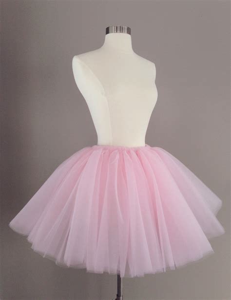 LIGHT PINK Tulle Skirt Adult Tutu Any Size Any Length Any - Etsy