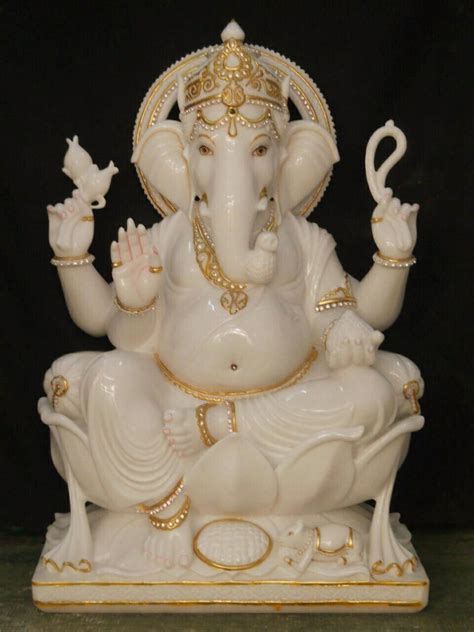 Pin by Yamini Chitnis on Festivals | Ganesh statue, Marble statues ...