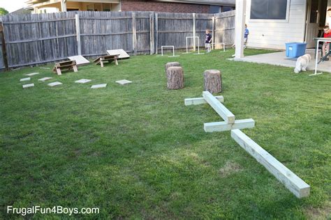 DIY American Ninja Warrior Backyard Obstacle Course - Frugal Fun For Boys and Girls