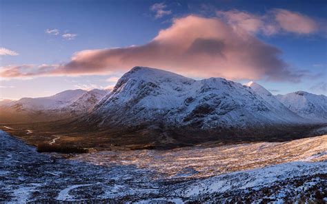 Winter Dawn Glencoe Scotland MacBook Air Wallpaper Download | AllMacWallpaper