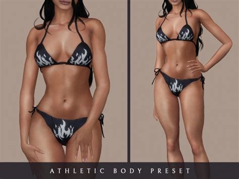 Athletic Body Preset - The Sims 4 Download - SimsDomination | Sims 4 ...