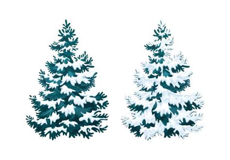 Best Snow Covered Pine Tree Silhouette Illustrations, Royalty-Free Vector Graphics & Clip Art ...