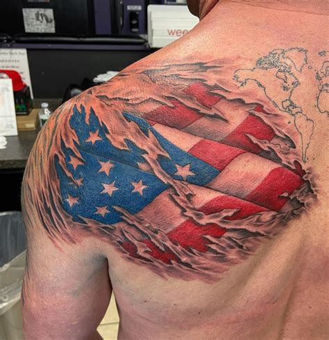 15+ American Flag Tattoos Every Patriotic Should Consider Getting - 100 Tattoos - Kiến Thức Cho ...