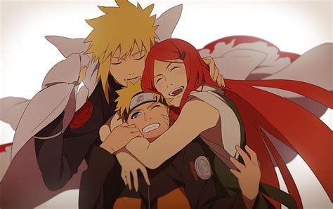 Online crop | HD wallpaper: Uzumaki Family wallpaper, Anime, Naruto, Kushina Uzumaki, Minato ...