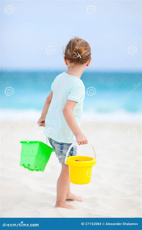 Little Girl with Beach Toys Stock Photo - Image of shore, summer: 27152084