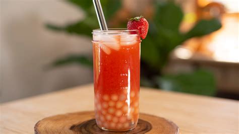 Strawberry Bubble Tea | Tastemade