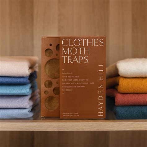 Powerful Clothes Moth Traps - 3 pack - Odorless and Non-Toxic