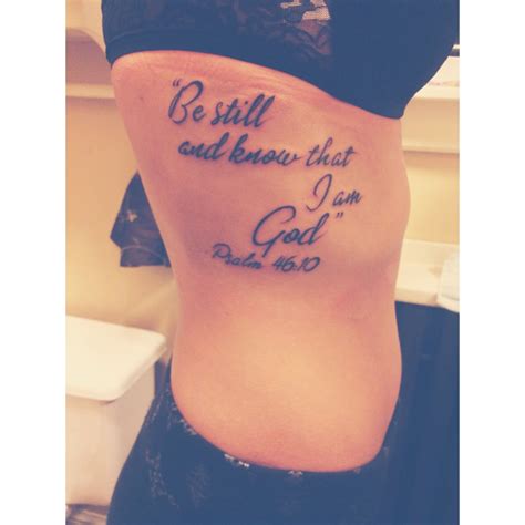 tattoo be still and know that i am god - howtowrapoddshapedgiftsdiy