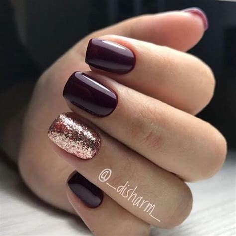 Burgundy Red Nails - Nails Design Ideas