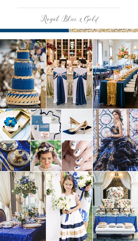 Sophisticated, Rich and Elegant Wedding Palette - Royal Blue + Gold ...