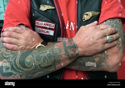 Hell's angels motorcycle tattoo hi-res stock photography and images - Alamy