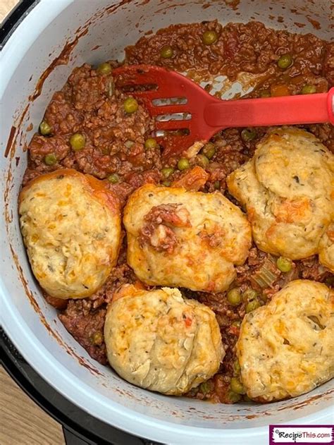 Recipe This | Slow Cooker Minced Beef Cobbler