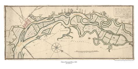 Chart of Savannah River, 1825 – Georgia Historical Society