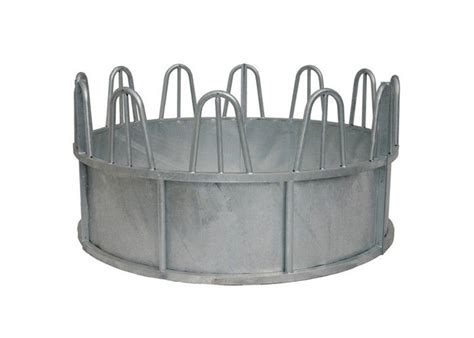 Efficiently Feeding Galvanised Cattle Feeder , Round Bail Feeder For ...