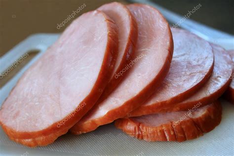 Ham Slices — Stock Photo © renamarie #43528131