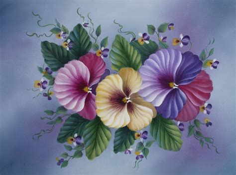 Pansy Flower Painting at PaintingValley.com | Explore collection of Pansy Flower Painting