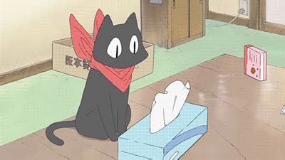 Anime Cat gifs :3