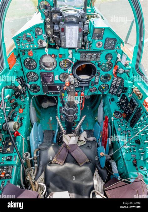 HRZ MiG-21 BIS-D cockpit Stock Photo - Alamy