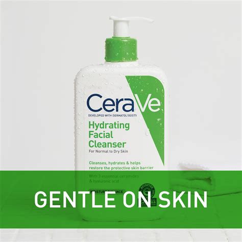 CeraVe Hydrating Daily Facial Cleanser for Normal to Dry Skin, 12 fl oz - Walmart.com - Walmart.com