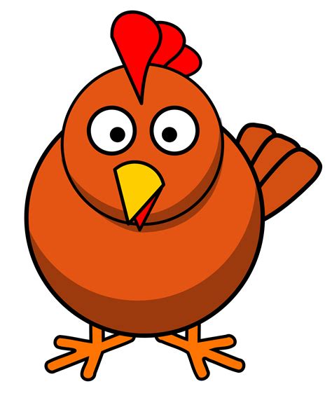 Clipart - Chicken RoundCartoon