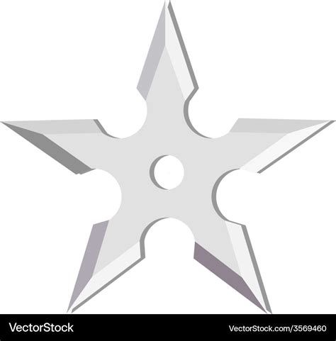 Ninja throwing star Royalty Free Vector Image - VectorStock