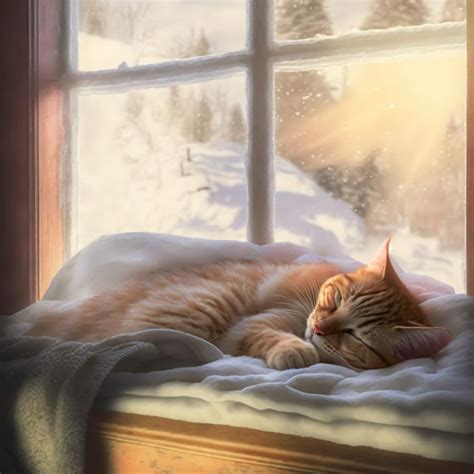 Wall Art Print | Sleeping Cat | Europosters