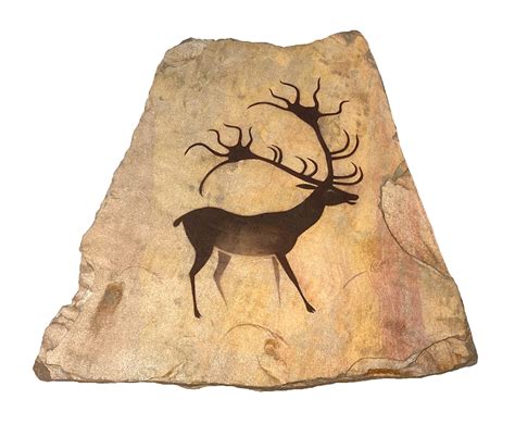 Lascaux Deer Cave Art Painting on Stone - Etsy