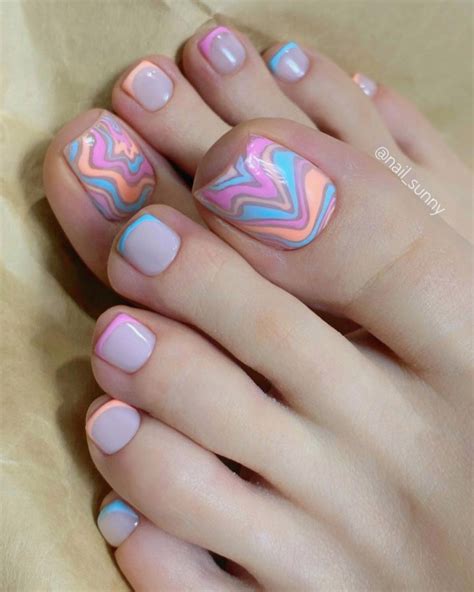 French Pedicure With Design