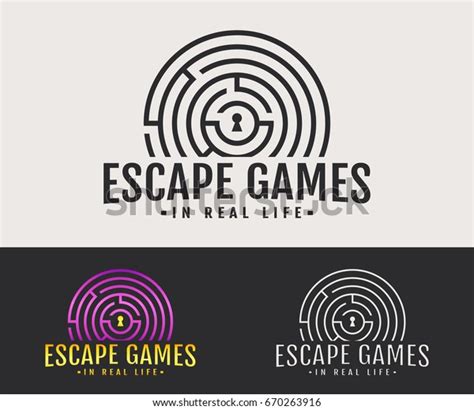 Escape Room Logo Vector Badge Quest Stock Vector (Royalty Free) 670263916 | Shutterstock