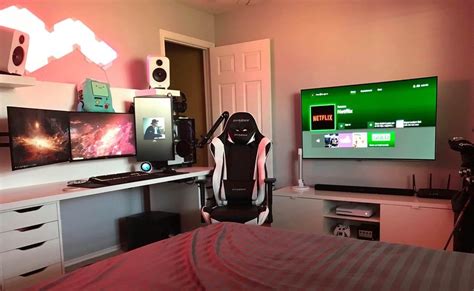 #50. iKimothy- DIY PC gaming setup ideas. Build your man cave!! Gamer Room Diy, Gamer Bedroom ...