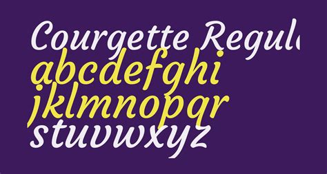 Courgette Regular free Font - What Font Is