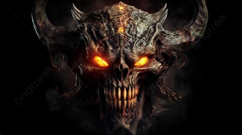 Fire Demon Skull Hd Wallpaper Hdx Background, Cool Demon Pictures, Cool Powerpoint, Demon ...