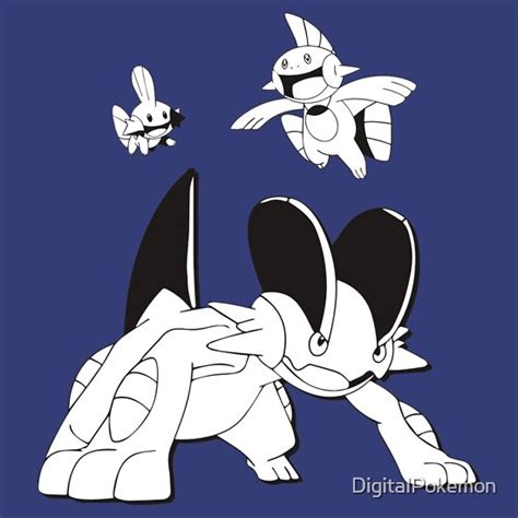 "Mudkip Evolution Line" T-Shirts & Hoodies by DigitalPokemon | Redbubble