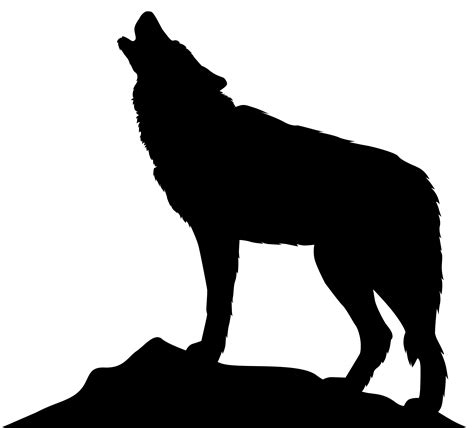 Download Silhouette Arctic Dog Howling Wolf Icon Clipart PNG Free | FreePngClipart