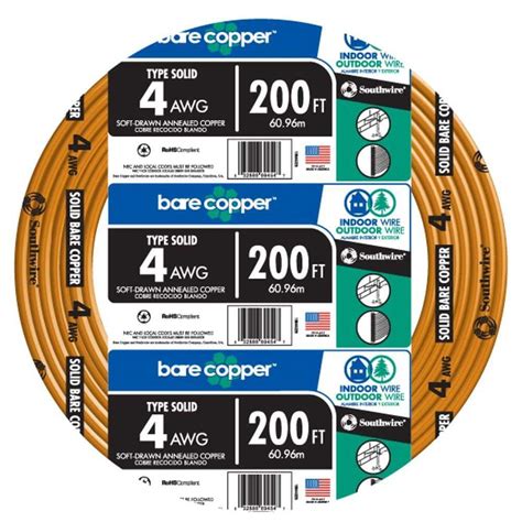 Have a question about Southwire 200 ft. 4-Gauge Solid SD Bare Copper Grounding Wire? - Pg 5 ...