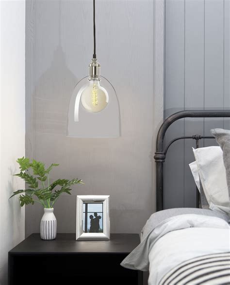 Shop perfect bedside lighting. | Pendant lighting bedroom, Bedside pendant lights, Pendant lighting